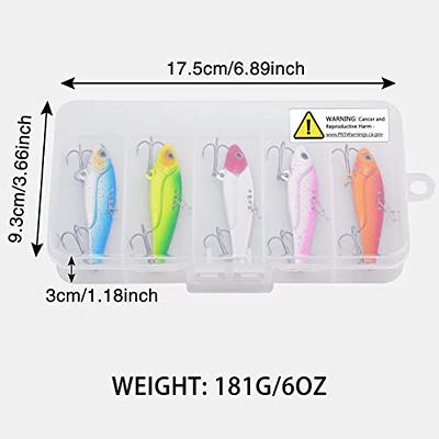 Fishing Lures, Spinner Baits With Plastic Box For Bass Perch Pike Walleye  Trout Salmon, Assorted Hard Metal Spinner Lures Kit, Fit Saltwater And Fresh