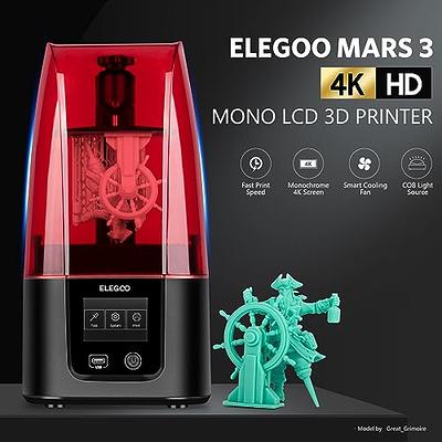 ELEGOO MARS 3 PRO MSLA 3D Printer with 6.66 4K Mono LCD Powerful