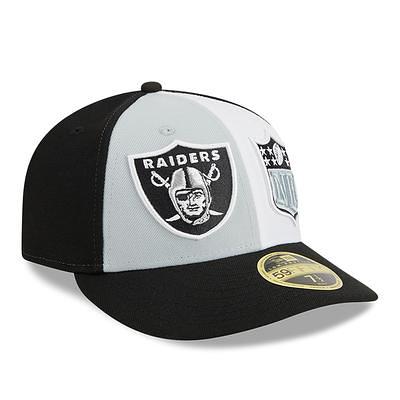 Las Vegas Raiders New Era Omaha Script Low Profile 59FIFTY Fitted Hat -  Black