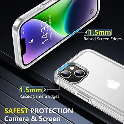  SPIDERCASE Designed for iPhone 13 Case/iPhone 14 Case, [10 FT  Military Grade Drop Protection] [with 2 pcs Tempered Glass Screen  Protector] Cover for iPhone 13 & 14 6.1 inch (Black) : Cell Phones &  Accessories