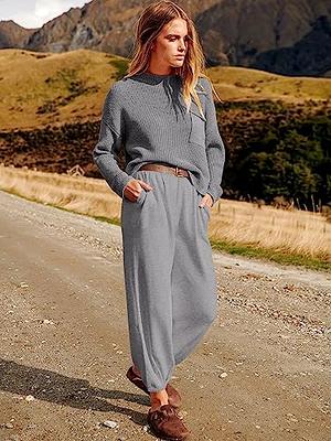 Caracilia Womens Two Piece Outfits Sweater Sets Loungewear Matching Lounge  Set Sweatsuit Tracksuit Summer Trendy Clothes : : Clothing, Shoes