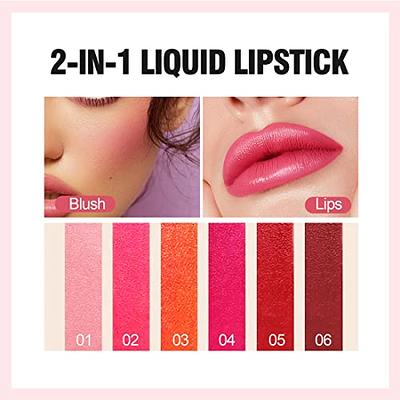 Makeup Pigment Non Stick Cup 6 Lip Gloss Gift Set Velvet Liquid