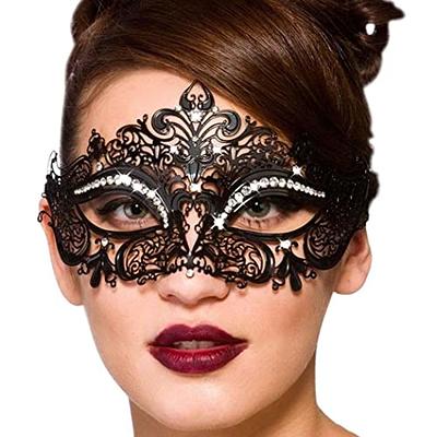 Campsis Women's Costume Masks Black Mardi Gras Masquerade Mask