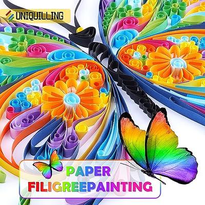 Uniquilling Quilling Kits Paper Quilling Kit for Adults Beginner, 16 * 20in  Butterfly with Paper Quilling Tools& Using Manual, DIY Kits for Adults Paper  Filigree Painting Kits Wall Art Decor - Yahoo Shopping