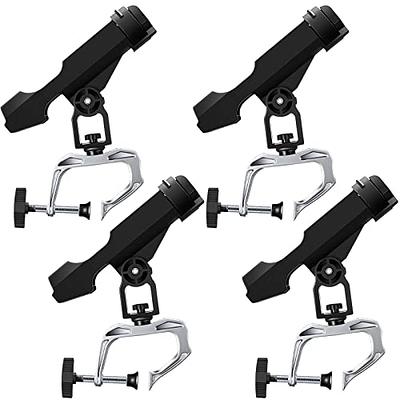 Fishing Rod Holder Boat Fishing Pole Rod Racks 360 Degree with Large Clamp,  Adjustable Fishing Folding Holder