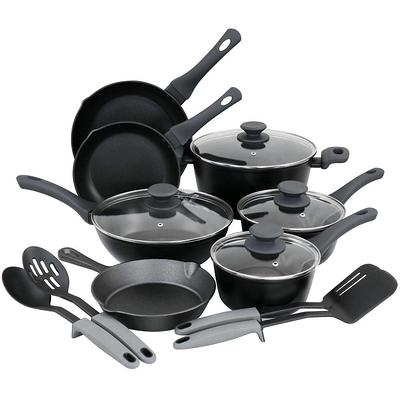 T-fal ProGrade 12-Piece Titanium Nonstick Cookware Set in Black C561SC64 -  The Home Depot