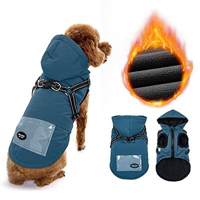 Dog Outdoor Jacket Reflective Waterproof Dog Clothes Vest Winter Warm Pet  Cotton Coat Dogs Clothing for Small Middle Dogs