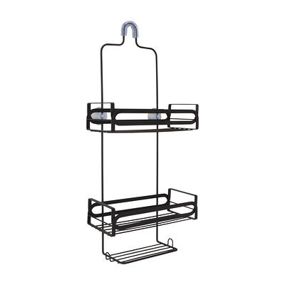 Dracelo Black Shower Corner Caddy Organizer for Bathroom, Freestanding Tension Pole