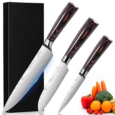 Ayesha Curry 3pc Home Collection Japanese Steel Cooking Knife Set Blue