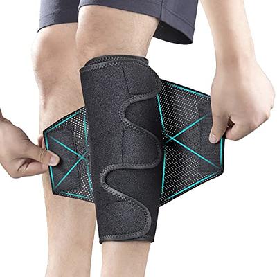 Rymora ORTHOPEDIC_BRACE Leg Compression Sleeve for Blend,Pain Relief, Calf  Support, Comfortable, Secure Footless for Fitness, Running, and Shin Splints  Blue, Large (One Pair) - Yahoo Shopping