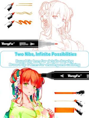  Hyrrt 80 Colors Art Markers Pens, Dual Tips Alcohol