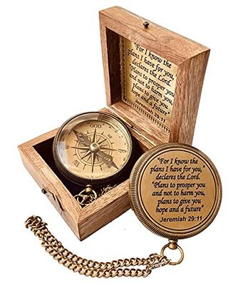 Religious Gifts for Men Engraved Compass for I Know The Plans -God, Camping  Compass Christian Gifts Catholic Boys Girls Baptism Communion Inspirational  Graduation Gifts (#1 for I Know Compass) - Yahoo Shopping