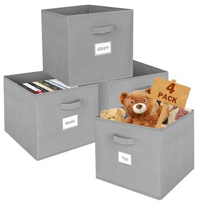 Wisdom Star 6 Pack Fabric Storage Cubes with Handle, Foldable 11