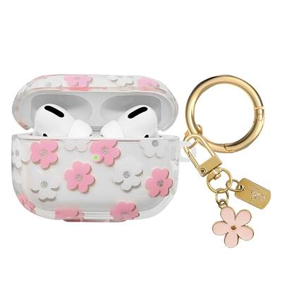 Clear butterfly Cute Cover for Airpods Pro 2nd Generation Case with Beaded  Keychain for Women For Airpods 1 2 3 Pro2 Soft Cover