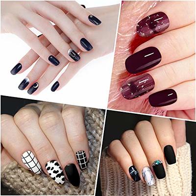 Buy Secret Lives Acrylic Press on Designer Artificial Transparent Nails 3D  Black Bow and 3D White Pearls Extension Design Fake Nails Design 24 pcs Set  with Kit Online at Best Prices in
