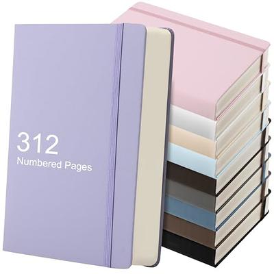 Lined Journal Notebook for Women Men, 3 Pack A5 Small Hardcover