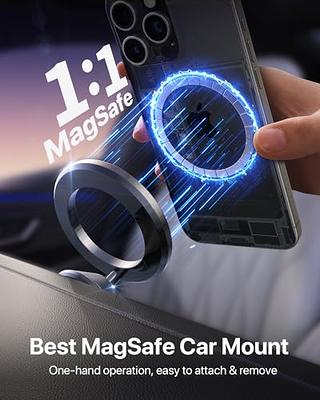 andobil for Magsafe Car Mount [Strongest Magnet, Easy Installation] All  Metal Magnetic Cell Phone Holder Car