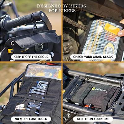 ODINSBERG Motorcycle Tool Roll Bag Tools NOT Included - Small Tool Bag  Wrench Roll Up Tool Bag