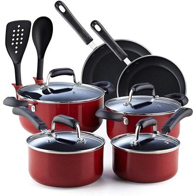 Pots & Pans 12 Pc Aluminum Nonstick Cookware Set