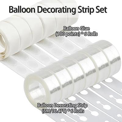 Balloon Arch Kit 98.5ft Balloon Tape & 600pcs Balloon Glue Point