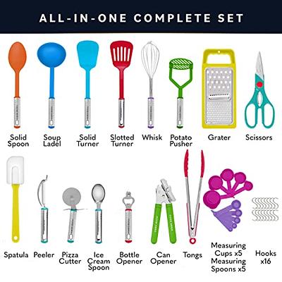 Home Hero 25 Pcs Kitchen Utensils Set - Stainless Steel & Nylon Cooking  Utensils Set with Spatula - First Home Essentials Utensil Sets - Household  Essentials Kitchen Gadgets (25 Pcs Set - Rainbow) - Yahoo Shopping