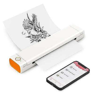 Thermal Portable Bluetooth Tattoo Stencil Printer - Thermal Printer Support  8.5 X 11 US Letter, Inkless Compact Printer, Small Mobile Printer  Compatible with Android and iOS Phone & Laptop, White - Yahoo Shopping