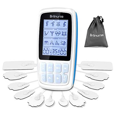 NueMedics Tens Unit Machine Pulse Massager for Pain Relief, 24 Massage  Modes, Rechargeable Muscle Stimulator Device with 10 Pads