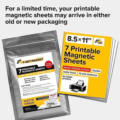 8 x 10 (60 mil) Ultra-thick Magnetic Adhesive Magnet Sheets