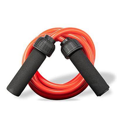 Weighted Red Jump Rope (1.5 LB) - Solid PVC 12mm Diameter for Crossfit and  Boxing - Heavy Jump
