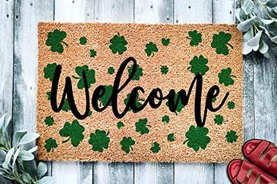 A1hc Rubber & Coir Monogrammed Door Mat for Front Door, 24x39, Anti-Shed Treated Durable Doormat for Outdoor Entrance, Heavy Duty, Thin Profile Easy