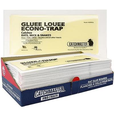 Catchmaster Rat & Mouse Glue Traps 6Pk, Large Bulk Glue Rat Traps