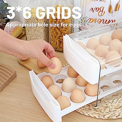 SEESPRING Egg Holder for Refrigerator, 18 Egg Container For Refrigerator,  Egg Fresh Storage Box for Fridge, Egg Storage Tray Organizer Bin, Clear  Plastic Storage Container (1 Layer) - Yahoo Shopping