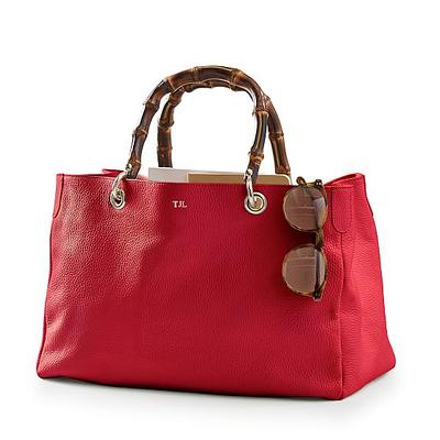 Elisabetta Croc Embossed Handbag