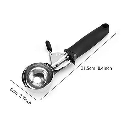 Ice Cream Scoop - Heavy Duty Ice Cream Scooper with Trigger Comfortable  Non-Slip Handle, Easy Release Metal Ice Cream Scoop Kitchen Tool for Cookie  Dough, Gelato - Yahoo Shopping