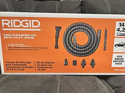 Ridgid 1-1/4 in. Car Cleaning Accessory Kit with 14-ft Hose for Wet/Dry Shop Vacuums