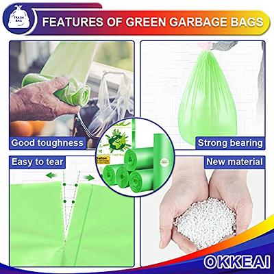 OKKEAI 220 Counts 3 Gallon Trash Bags Small Waste Basket Liners Mini Clear Trash  Bags Bathroom Trash Can Bags White 10 Liter Trash Bags Toilet Garbage Bags  for Kitchen Office,Kitchen,Bathroom