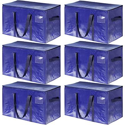 Moving Boxes Heavy Duty Extra Large Storage, Blue Plastic