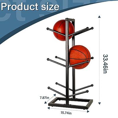 Fitlyiee 3 Layer Double-Sided Basketball Organizer Waterproof Iron