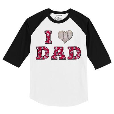 Girls Youth White/Red St. Louis Cardinals Tradition Raglan 3/4