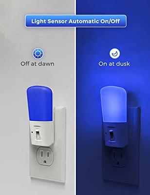 LED Night Light, DORESshop Night Lights Plug Into Wall [2 Pack] with  Dusk-to-Dawn Sensor, Dimmable Nightlights, Adjustable Brightness for  Bathroom