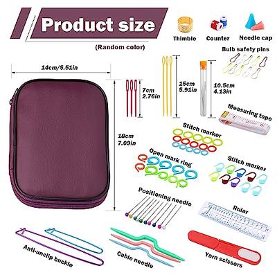 Sibba Knitting Crochet Locking, 120Pcs Stitch Markers with 4Pcs Cable  Stitch Holders for Knitting Sewing Stitching Crochet Markers, 10 Colors  with Storage Case - Yahoo Shopping