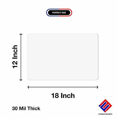  15 Pack Magnetic Sheets with Adhesive, 3.7 x 5.7