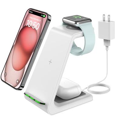 3 in 1 Wireless Charger, 18W Fast Charger Pad Stand Charging Station Dock  for iWatch Series SE 8/7/6/5/4/3 Airpods Pro/3/2 for iPhone 15/14/13/12