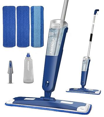 Mop for Floor Cleaning, Professional 18 Inch Washable Reusable 3 Pads  Refills and Refillable Spray Bottle for Easy Wet Dry Mopping, Dust Flat  Mops for