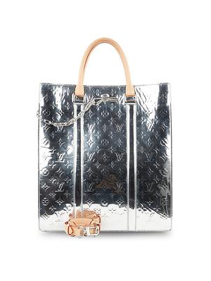 Louis Vuitton Women's Monogram Mirror Metallic Tote - Silver