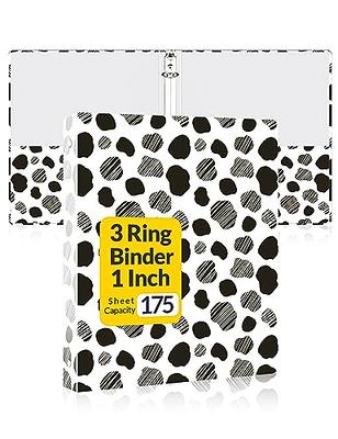  3 Ring Binder 1.5 Inch, 1 ½ inch Binder Clear View Cover with  2 Inside Pockets, Colored School Supplies Office and Home Binders Pink,  Blue, Purple, Green (4 Pack) – by Enday : Office Products