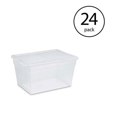 Sterilite Storage Box, 56 Quarts, Clear