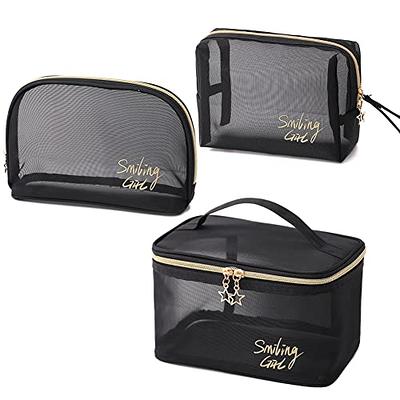 ALEXTINA Large Capacity Travel Cosmetic Bag - Portable Makeup Bags