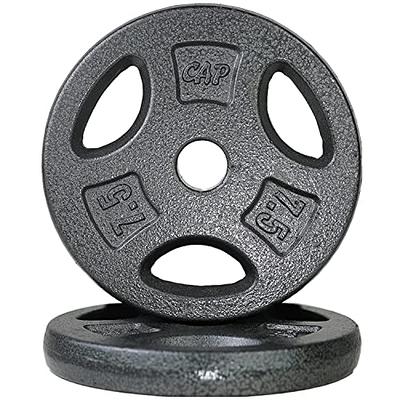 CAP Barbell Standard Cast Iron Weight Plate, 7.5 Lbs., Black