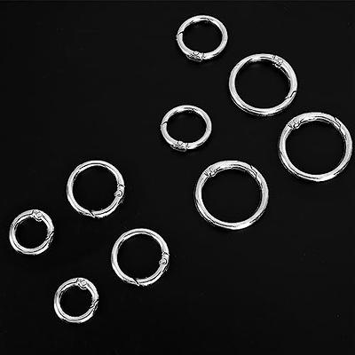 Yolev 16PCS Trigger Metal Spring O Rings Round Carabiner Clip Snap Trigger Spring  Keyrings Buckle for Bag Purse Handbag Strap Craft Jewelry Making (Silver) -  Yahoo Shopping